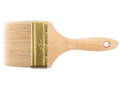 Štetec Strend Pro JA019, yellow, 4", maliarsky, plochý, drevená rúčka