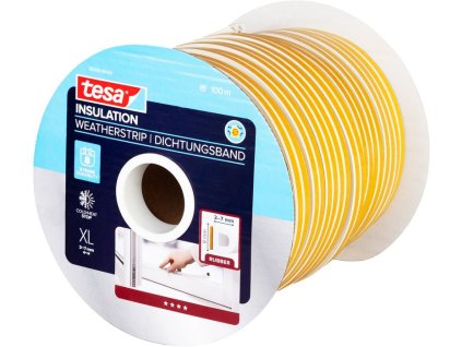 Tesnenie tesamoll® profil D, 3-7 mm, hnedé, L-100 m, na okná a dvere, hnedé