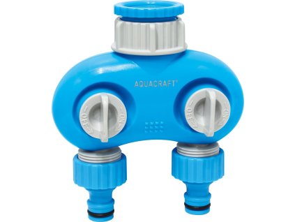 Rozbočovač AQUACRAFT® 550259, Premium, 2-way, Dual, záhradný, na hadicu ( Náhrada 256613 )