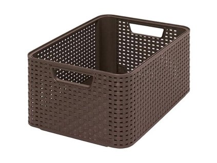 Košík Curver® STYLE2 M, tmavohnedý, 38x29x17 cm