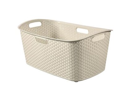 Kôš Curver® MY STYLE 47 lit., krémový, 60x39x28 cm, na bielizeň, prádlo