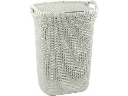 Kôš Curver® KNIT 3676 57 lit., krémový, 45x34x61 cm, na bielizeň, prádlo