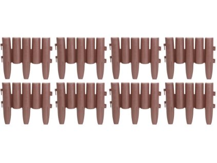 Palisáda GE037, 27x24 cm, PP, hnedá, flexi, L-2,16 m, bal. 8 ks