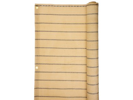 Tkanina tieniaca GoldScreen BE 1x5 m, UV, 185 g/m2, béžová, s okami 50 cm