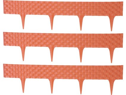 Palisáda RattanPalisade L-2,40 m, terakota, bal. 3 ks, 820x95/200 mm, UV