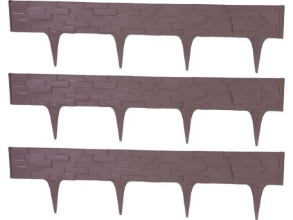 Palisáda StonePalisade L-2,37 m, tmavá hnedá, bal. 3 ks, 790x95/200 mm, UV