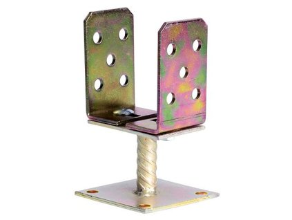 Podpera na hranoly ASU1, 0-200 mm, Zn, pätka nastaviteľná, podstavec