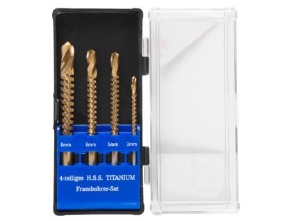 Sada vrtákov Strend Pro RS003, frézovacích, 4 dielna, 3-4-6-8 mm