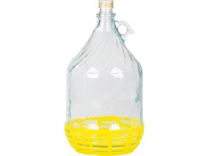 Demižón Strend Pro Stella, 5 lit., sklenený na víno a pálenku s uzáverom