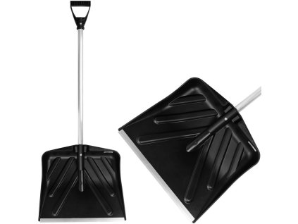 Odhrňovač ANSNOW P9, 435x390 mm, lopata na sneh, plast, odhŕňač, ALU násada, mix farieb, ZMONTOVANÝ