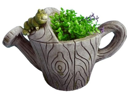 Dekorácia MagicHome Gecco, Konva/kvetináč, magnesia, 36x22x23 cm
