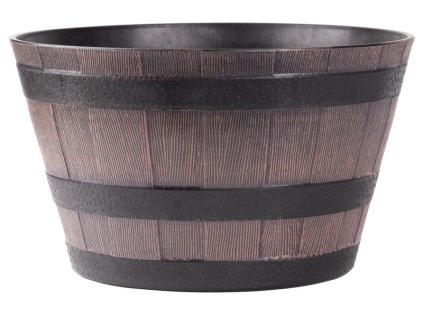 Kvetináč Strend Pro Woodeff, 39x23 cm, teak, truhlík, efekt dreva