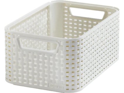 Košík Curver® STYLE2 S, krémový, 28x19x12 cm