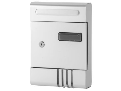 Schránka GL-17AL, 290x205x65 mm, eloxovaný hliník, poštová, strieborná