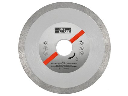 Kotúč diamantový KONNER KonaFlex 71 230x2,4x22 mm, WetCut, mokré rezanie, plný