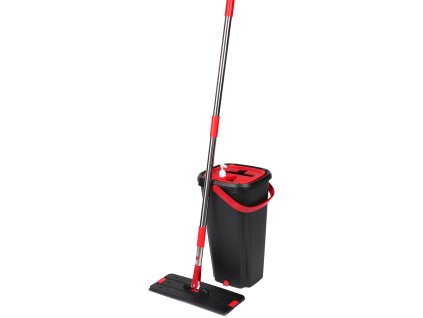 Súprava upratovacia mop QuickShine MagicHome, plochý, s 8 lit. žmýkacím vedrom, na podlahy