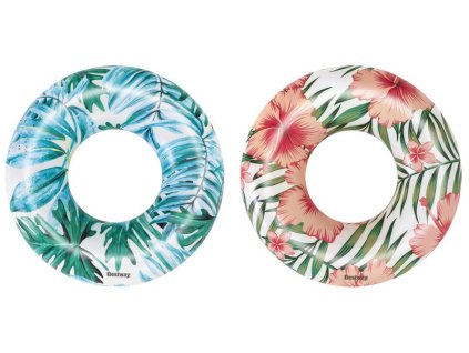 Kruh Bestway® 36237, Tropical Palms, detský, nafukovací, koleso do vody, 119 cm
