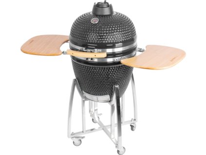 Gril Strend Pro Kamado Egg 21", priemer 46,7 cm, gril výška 91 cm, čierny, 130x73x122 cm