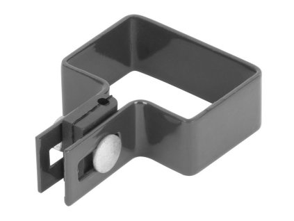 Objímka Strend Pro EUROSTANDARD, 60x40 mm, koncová, antracit, Zn+PVC, RAL7016, na hranatý stĺpik