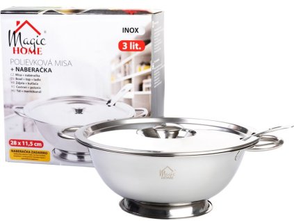 Misa MagicHome, polievková s naberačkou, 3000 ml, terina, nerez