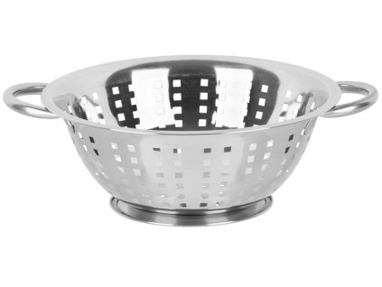 Cedník MagicHome, 24 cm, štvorcové otvory, nerezové cedidlo