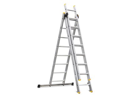 Rebrík Strend Pro DW3 Home, hliníkový, 3x8, max. 150 kg