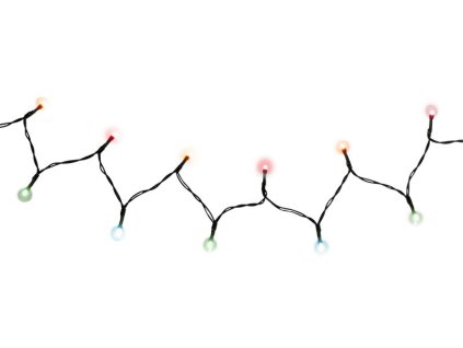 Reťaz MagicHome Vianoce CEIBO, 96 LED multicolor, 8 funkcií, časovač, 3xAA, exteriér, osvetlenie, L-7 m