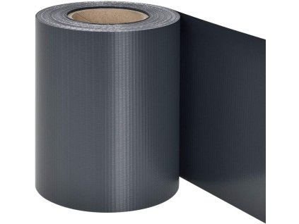 Páska Strend Pro EUROSTANDARD, 190 mm, L-35 m, tieniaca, antracit, krycia, na plotové panely, s 20 klipsami, 450 g/m2, PVC, RAL7016
