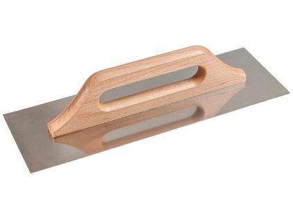 Hladítko Strend Pro Premium, HardWood, drevená rúčka, 270x130 mm, rovné, 0,7 mm, nerez
