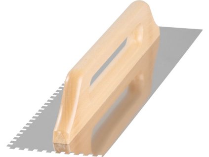 Hladítko Strend Pro Premium, HardWood, drevená rúčka, 480x130 mm, e6 mm, 0,7 mm, rovné, nerez
