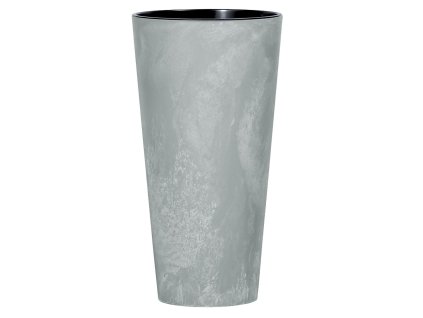 Kvetináč s vložkou TUBUS Slim Beton 400x762 mm, vzhľad betón
