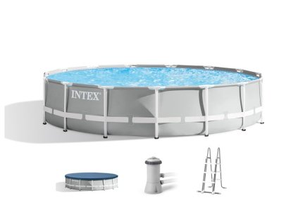 Bazén Intex® Prism Frame Premium 26724, kartušová filtrácia, rebrík, krycia plachta, spodná plachta, 457x107 cm