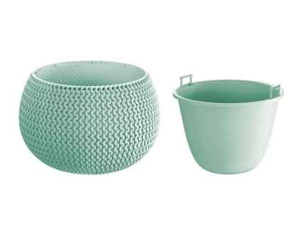 Kvetináč s vložkou SPLOFY Bowl 290x195 mm, šalvia
