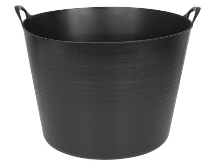 Vedro Strend Pro Flexi, čierne, stavebné, s ušami, 46,5x37 cm, 42 lit.