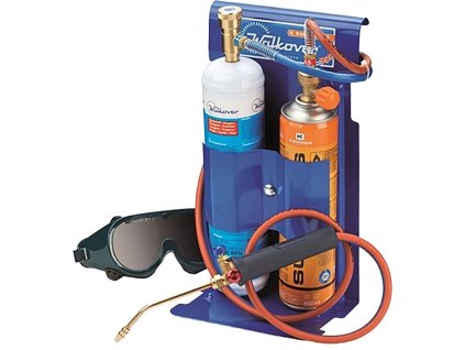 Sada na zváranie KEMPER 555D, prenosný mini autogen, 1x kartuš PB SUPERGAS 600 ml (330 g), 1x kyslík 110 bar