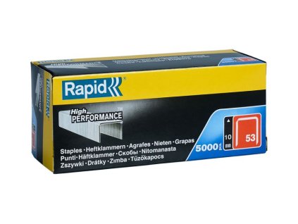 Spony RAPID 53, 10 mm, sponky do sponkovačky, bal. 5000 ks