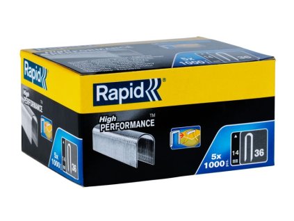 Spony RAPID 36, 14 mm, DP, sponky do sponkovačky, spony na káble, bal. 5000 ks