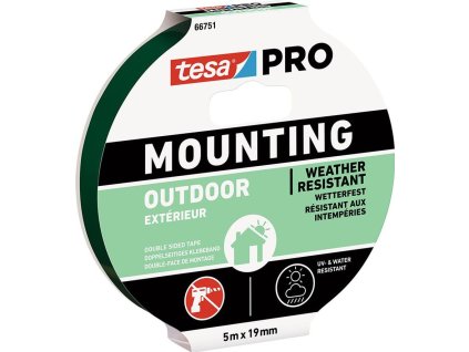 Páska tesa® Mounting PRO Outdoor, montážna, obojstranná, lepiaca,19 mm, L-5 m
