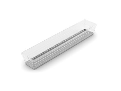 Organizér Curver® SISTEMO 5, priesvitný/sivý, 7.5x37.5x5 cm, do zásuvky