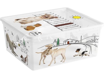 Box s vekom KIS C Style Pets M, 18 lit., 34x40x17 cm