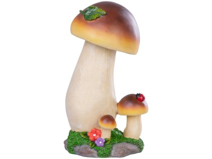 Dekorácia MagicHome, Dubáky, huba, polyresin, 13,7x11,6x24,7 cm