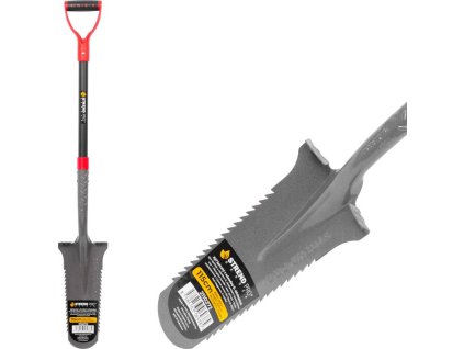 Rýľ Strend Pro Garden ErgoBULL, drenážny, so sklolaminátovou násadou D 1150 mm