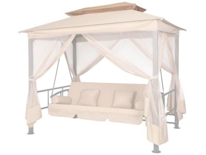 Strieška ALIPASCHA Lux, na záhradnú hojdačku, vrchná, diel 13, 154x62 cm