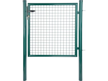 Brána Strend Pro METALTEC ECO 2, 1000/1000/50x50 mm, okrúhly rám, zelená, jednokrídlová, záhradná, ZN+PVC, RAL6005