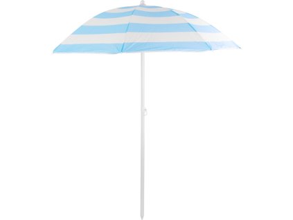 Slnečník DALIA 180 cm, 32/32 mm, s naklápacím kĺbom, tyrkysovo-biely, plážový