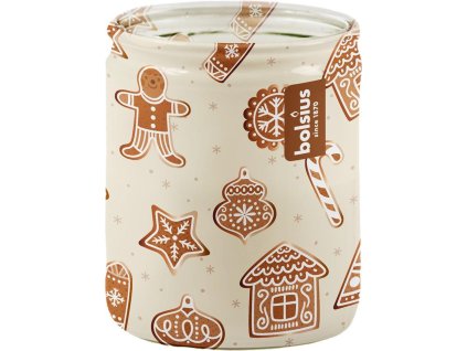 Sviečka Bolsius Starlight Nugát, Vianoce, v skle, 23 hod., 68x82 mm