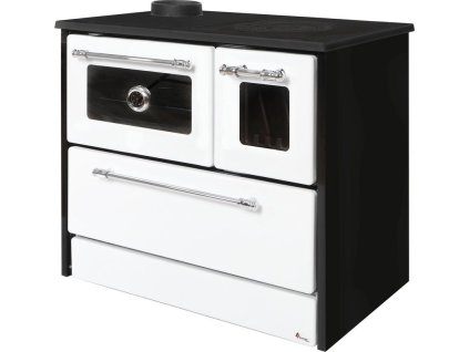 Sporák 701-G OMEGA Kuzine, so sklom, biely, ľavý vývod