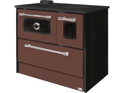 Sporák 701-G OMEGA Kuzine, so sklom, hnedý, ľavý vývod