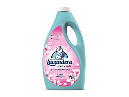 Prací gél Lavandera, čerešňové kvety, 2500 ml/50 pracích dávok, na pranie