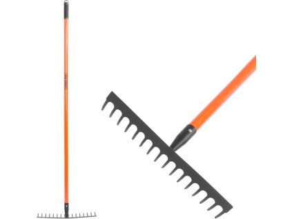 Hrable záhradné Strend Pro, 16 zubé, sklolaminátová násada, 1500 mm
